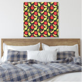 Sneeuwsvrucht tropische vruchten canvas afdruk (Insitu (Slaapkamer))