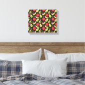 Sneeuwsvrucht tropische vruchten canvas afdruk (Insitu (Slaapkamer))