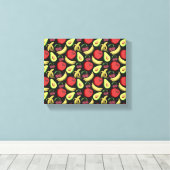 Sneeuwsvrucht tropische vruchten canvas afdruk (Insitu (Houten vloer))