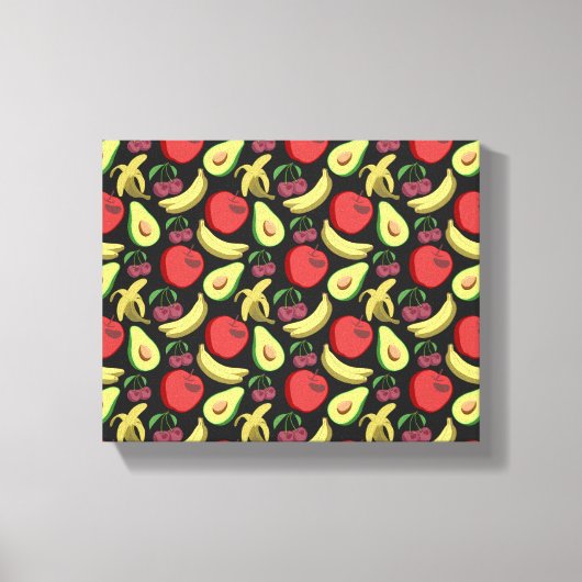 Sneeuwsvrucht tropische vruchten canvas afdruk (Voorkant)