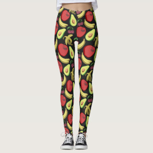 Sneeuwsvrucht tropische vruchten leggings