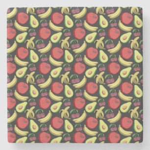 Sneeuwsvrucht tropische vruchten stenen onderzetter