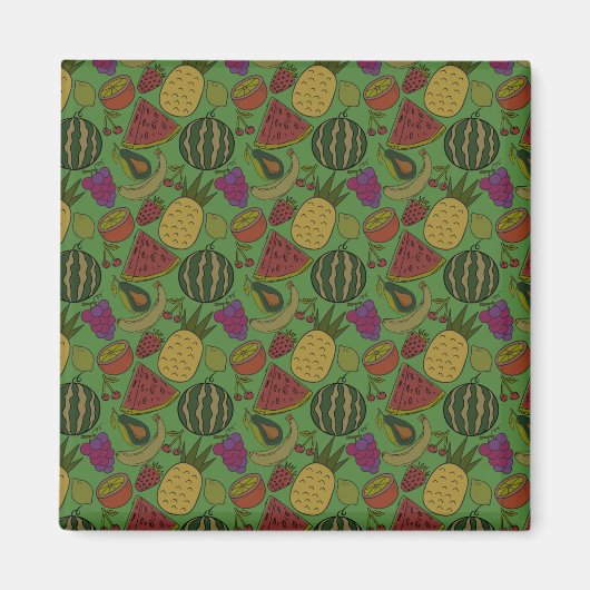 Sneeuwsvrucht Vruchten aardoppervlak 19 Magneet (Voorkant)