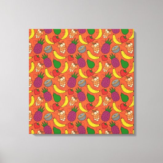 Sneeuwsvrucht | Vruchten aardoppervlak 40 Canvas Afdruk (Voorkant)