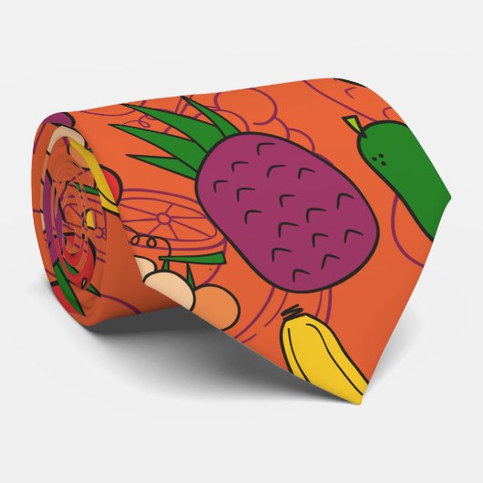 Sneeuwsvrucht | Vruchten aardoppervlak 40 Stropdas (Opgerold)