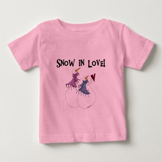 Sneeuwt in Love Snowman T-shirts en cadeautjes (Voorkant)
