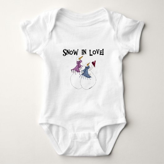 Sneeuwt in Love Snowman T-shirts en cadeautjes (Voorkant)