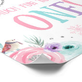 Sneeuwt veel vun om een eerste verjaardag te zijn poster (Hoek)