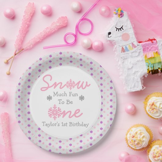 Sneeuwt veel vun om er eentje te zijn papieren bordje (Feest)