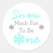 Sneeuwt veel vun om er eentje te zijn ronde sticker (Voorkant)