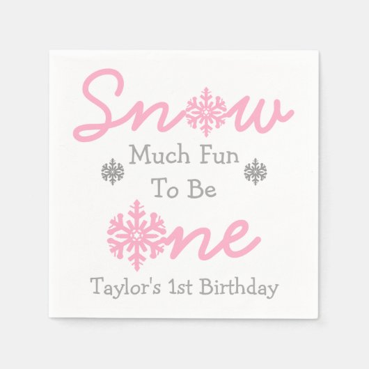 Sneeuwt veel vun om er eentje te zijn servet (Voorkant)