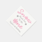 Sneeuwt veel vun om er eentje te zijn servet (Hoek)