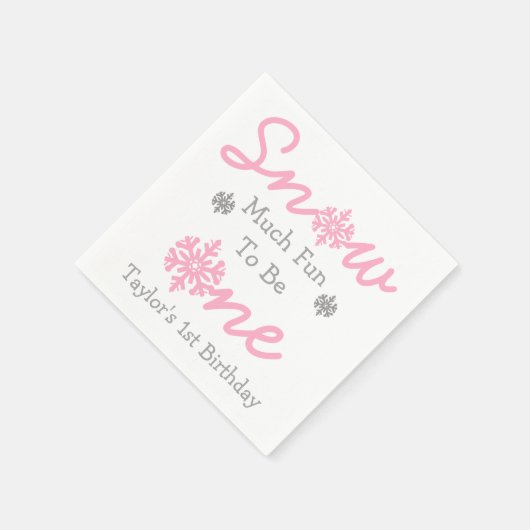 Sneeuwt veel vun om er eentje te zijn servet (Hoek)