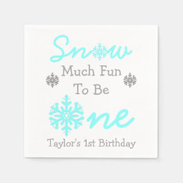 Sneeuwt veel vun om er eentje te zijn servet