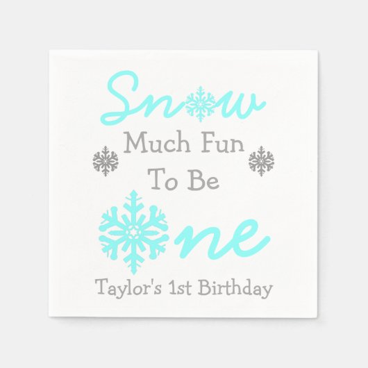 Sneeuwt veel vun om er eentje te zijn servet (Voorkant)