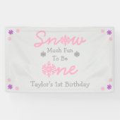 Sneeuwt veel vun om er eentje te zijn spandoek (Horizontaal)