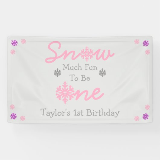 Sneeuwt veel vun om er eentje te zijn spandoek (Horizontaal)