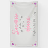 Sneeuwt veel vun om er eentje te zijn spandoek (Verticaal)