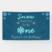 Sneeuwt veel vun om er eentje te zijn spandoek (Horizontaal)