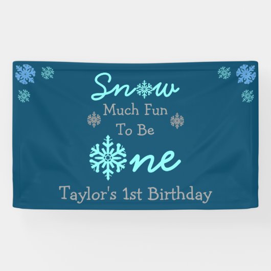 Sneeuwt veel vun om er eentje te zijn spandoek (Horizontaal)