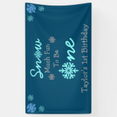 Sneeuwt veel vun om er eentje te zijn spandoek (Verticaal)