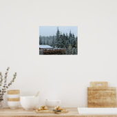 Sneeuwtafereel in Whistler, B.C. Poster (Keuken)