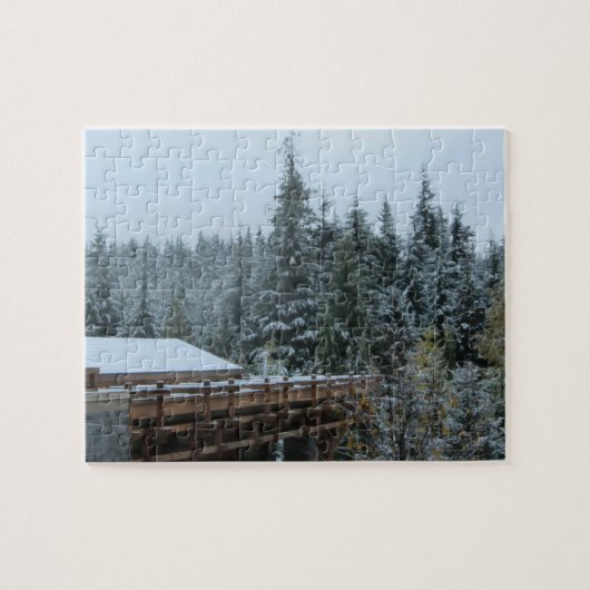 Sneeuwtafereel in Whistler Legpuzzel (Horizontaal)