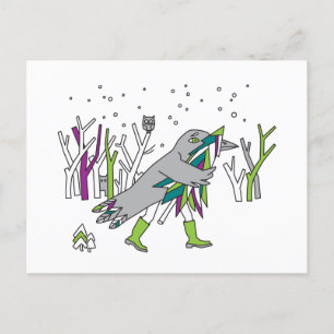 Sneeuwtijd Briefkaart