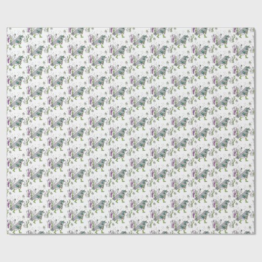 Sneeuwtijd Cadeaupapier (Vlak)