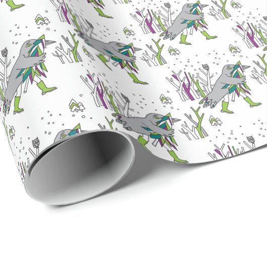 Sneeuwtijd Cadeaupapier (Rol Hoek)