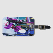 Sneeuwtijd - Snowboards en Skis Bagagelabel (Voorkant (horizontaal))