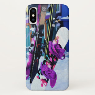 Sneeuwtijd - Snowboards en Skis Case-Mate iPhone Case