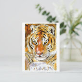 Sneeuwtijger Briefkaart (Staand voorkant)