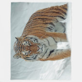 SNEEUWTIJGER FLEECE DEKEN (Voorkant)