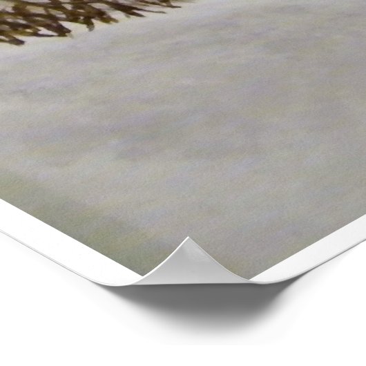 Sneeuwtijger Poster (Hoek)