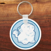 Sneeuwtijger-Sleutelhanger Sleutelhanger (Voorkant)