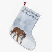 Sneeuwtijnbos winterbos grote kerstsok (Voorkant (Hangend))