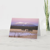 Sneeuwtoppen in San Francisco op zonsondergang Bedankkaart (Voorkant)