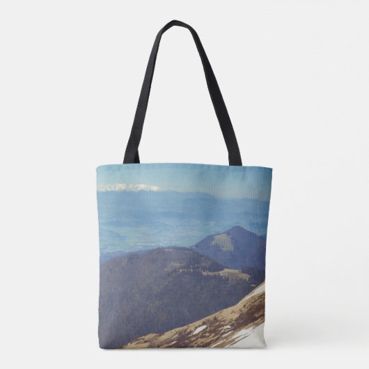 Sneeuwtoppen Tote Bag (Achterkant)