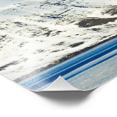 Sneeuwtoppen Woodfjord Svalbard 2 Foto Afdruk (Hoek)