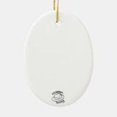 Sneeuwtractor Keramisch Ornament (Achterkant)