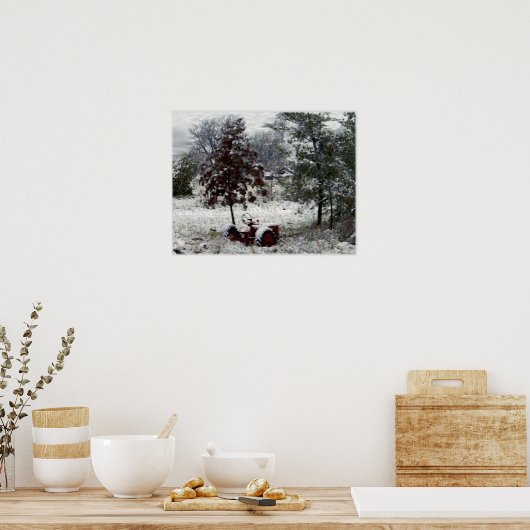 Sneeuwtractor Poster (Keuken)
