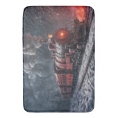 sneeuwtrein badmat (Voorkant Verticaal)