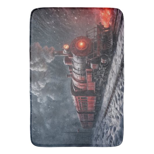  sneeuwtrein badmat (Voorkant Verticaal)