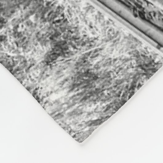 SNEEUWTREIN FLEECE DEKEN (Hoek)