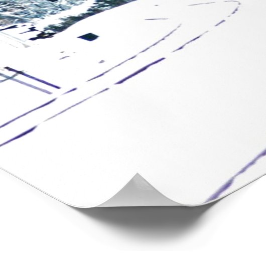 Sneeuwtrein Poster (Hoek)