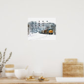 Sneeuwtrein Poster (Keuken)