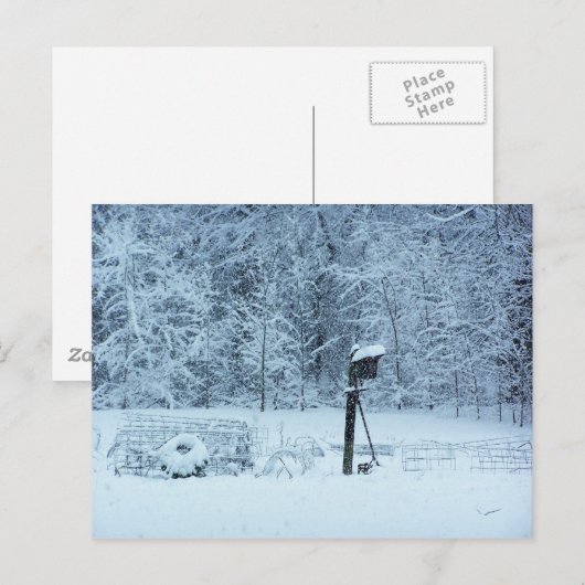 Sneeuwtuin Briefkaart (Voorkant / Achterkant)