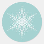 Sneeuwturquoise Sticker (Voorkant)