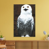 Sneeuwuil 24x36 (60x90cm) waccna canvas afdruk (Insitu (Woonkamer))